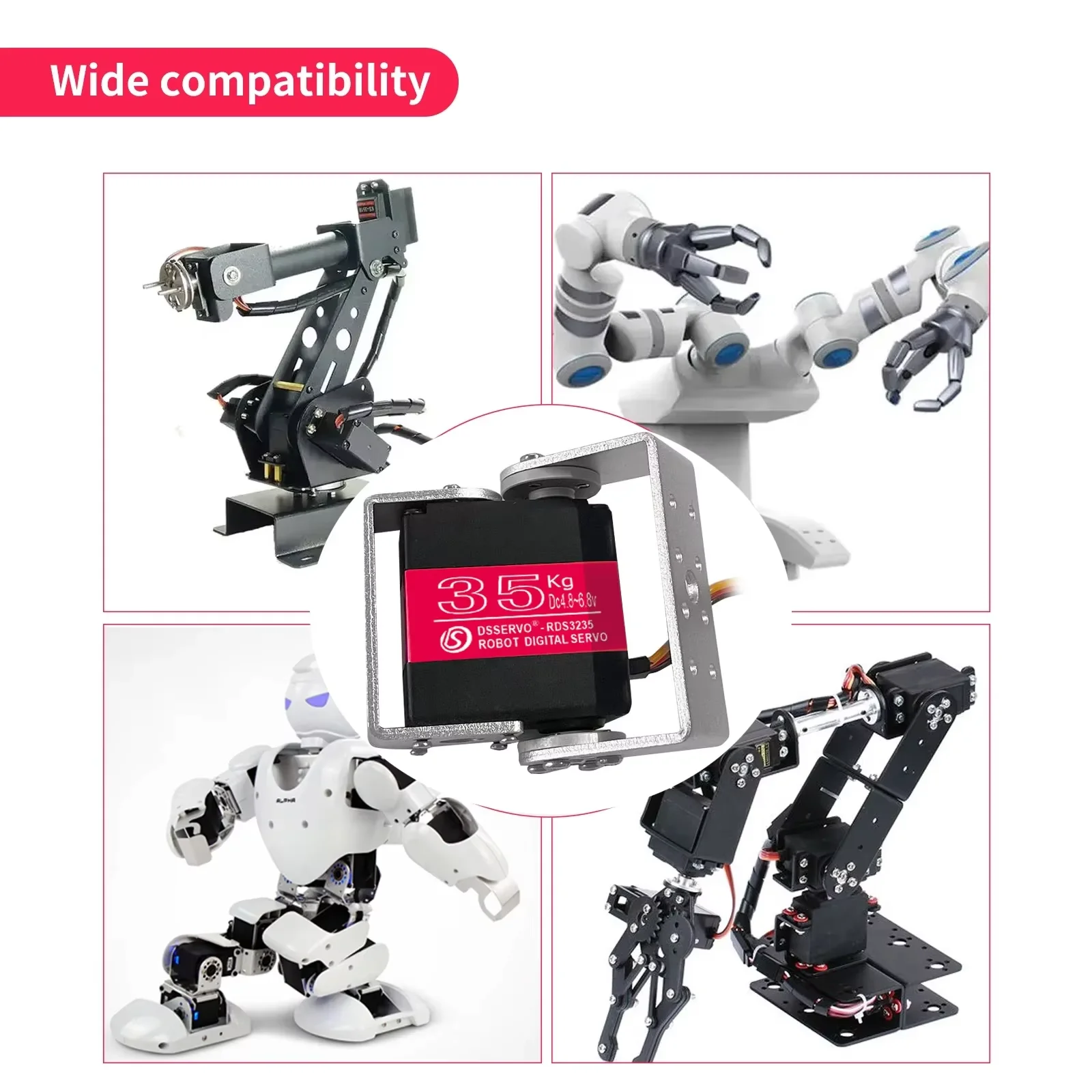 1/2/4 комплекта сервоприводов  – обзор и цена Model Kit Robot
