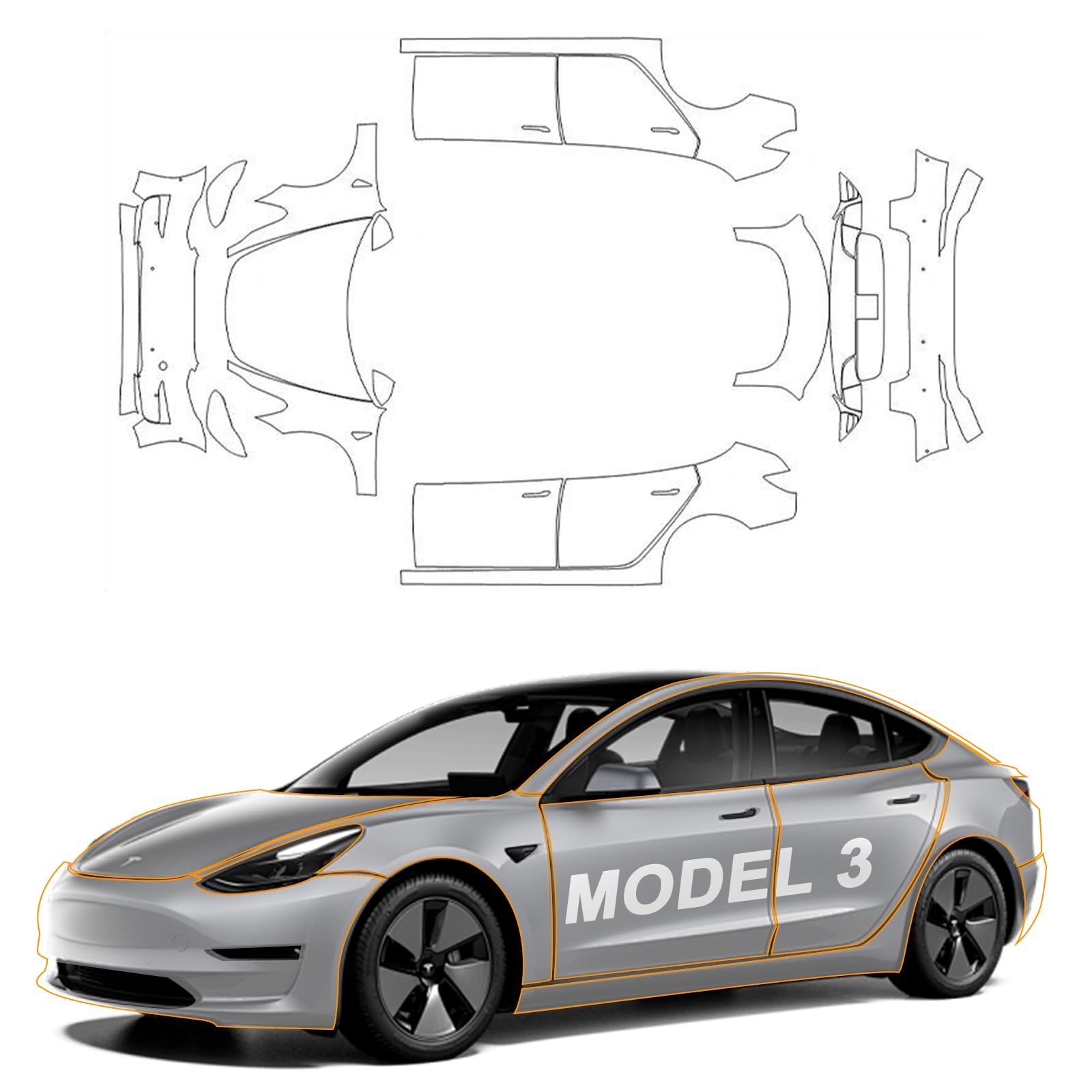Для Tesla Model 3 2017-2023 пр – обзор и цена Paint Model Kit