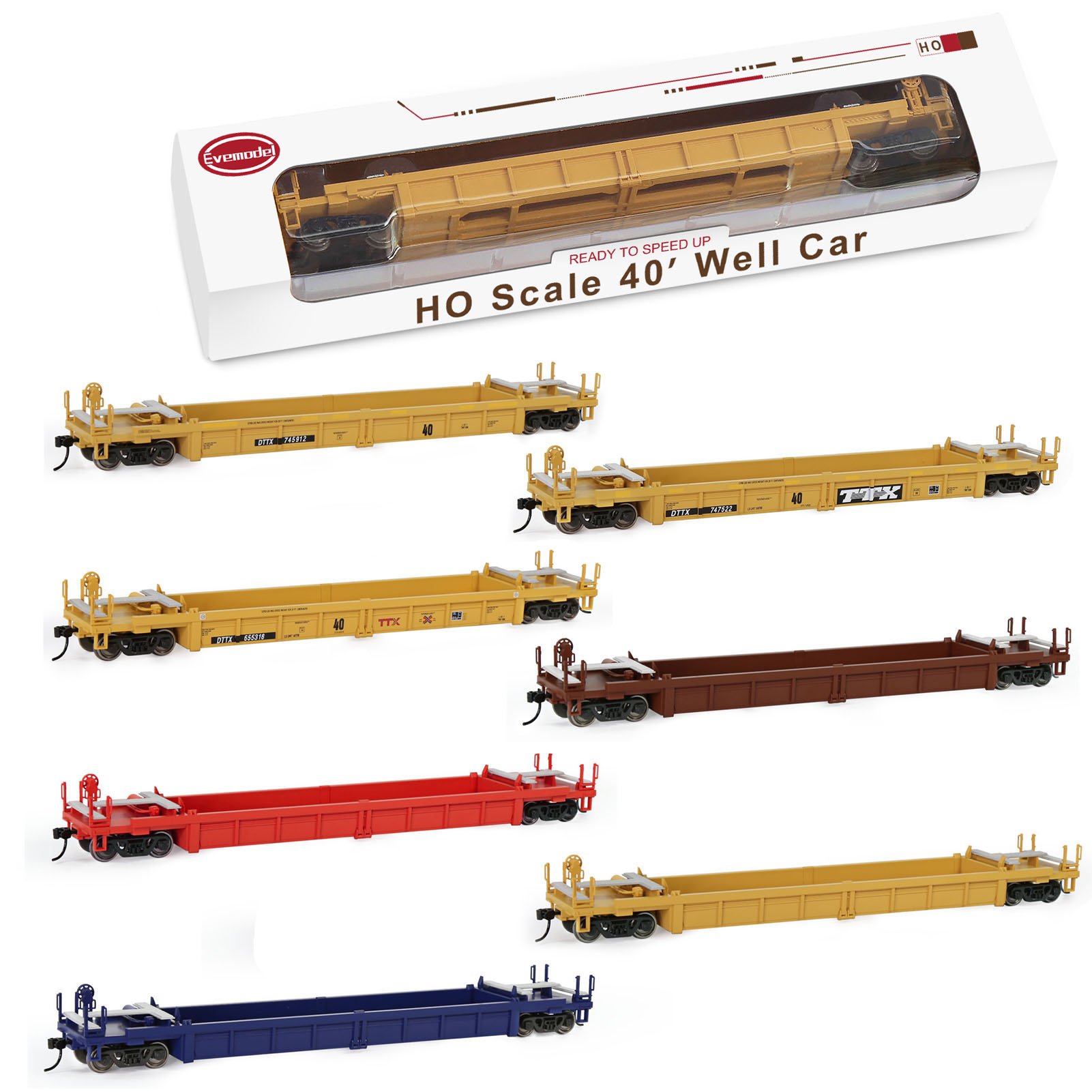 Evemodel 1 шт. HO Масштаб 40 ' – обзор и цена Model Kit Train