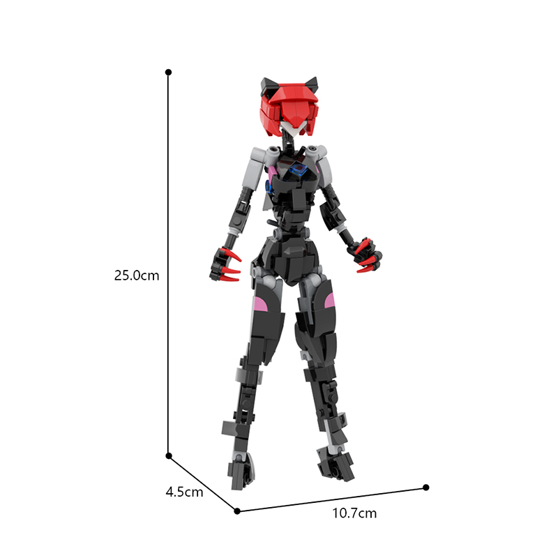 Конструктор MOC - Фигурка Кибе – обзор и цена Model Kit Mecha Girl