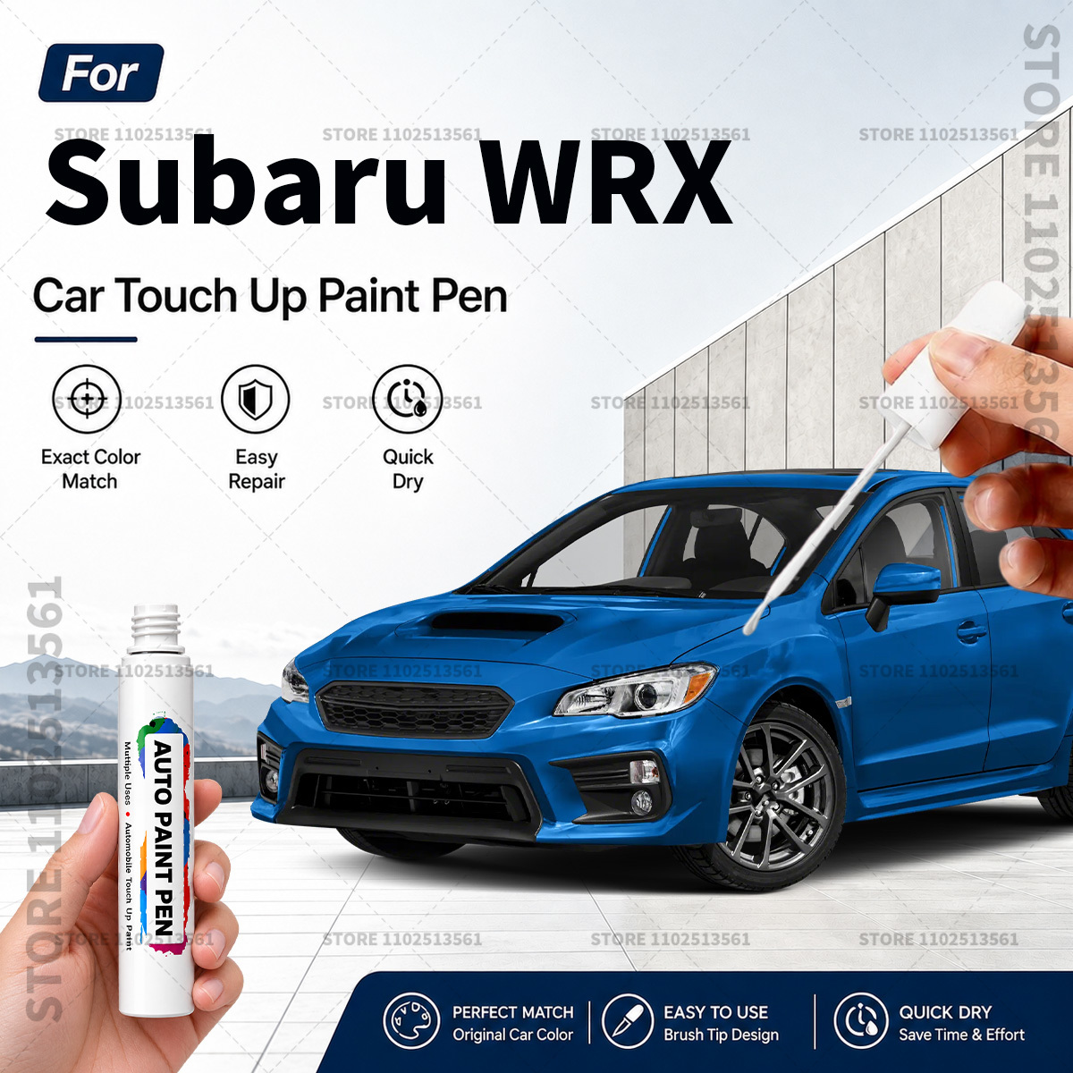 Для Subaru WRX бело-синий марк – обзор и цена Paint Model Kit